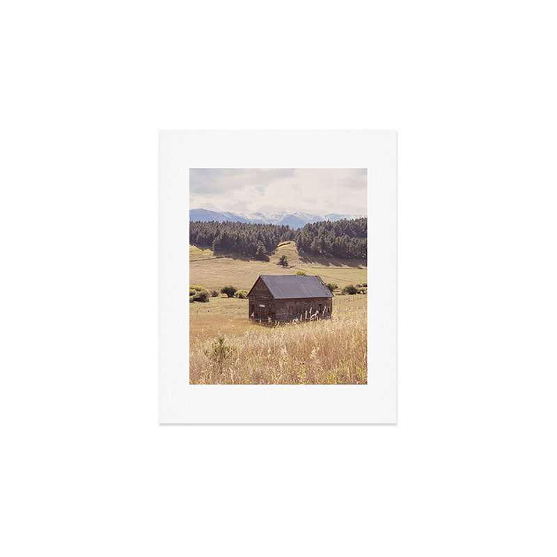 Old Montana Schoolhouse x Montana Landscape Photography Art Print Gallery Image 1