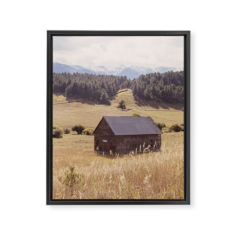 Old Montana Schoolhouse x Montana Landscape Photography Framed Canvas Print Gallery Image 6