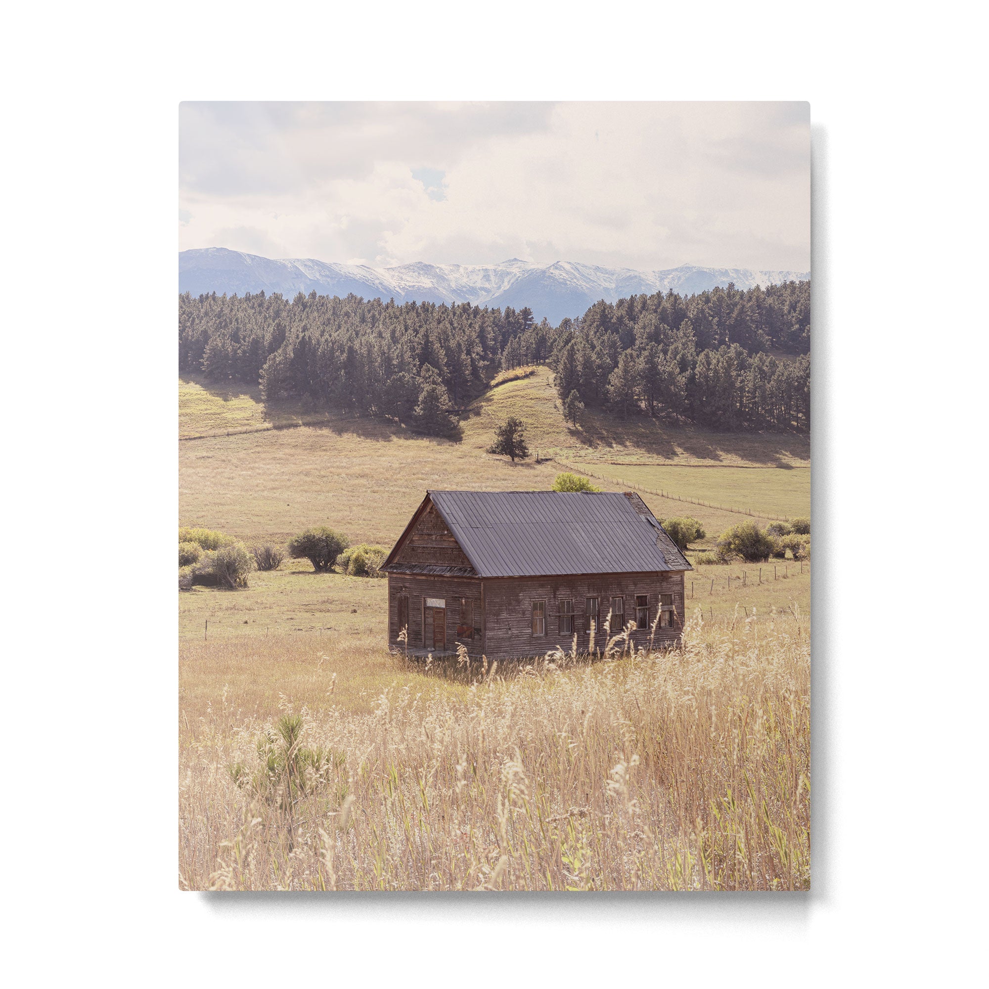 Old Montana Schoolhouse x Montana Landscape Photography Metal Print Gallery Image 4