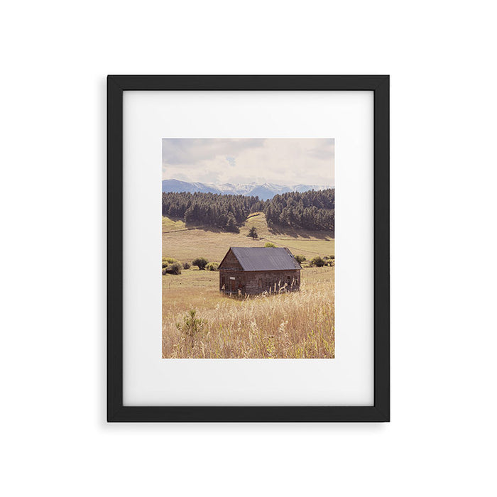 Old Montana Schoolhouse x Montana Landscape Photography Framed Art Print Gallery Image 1