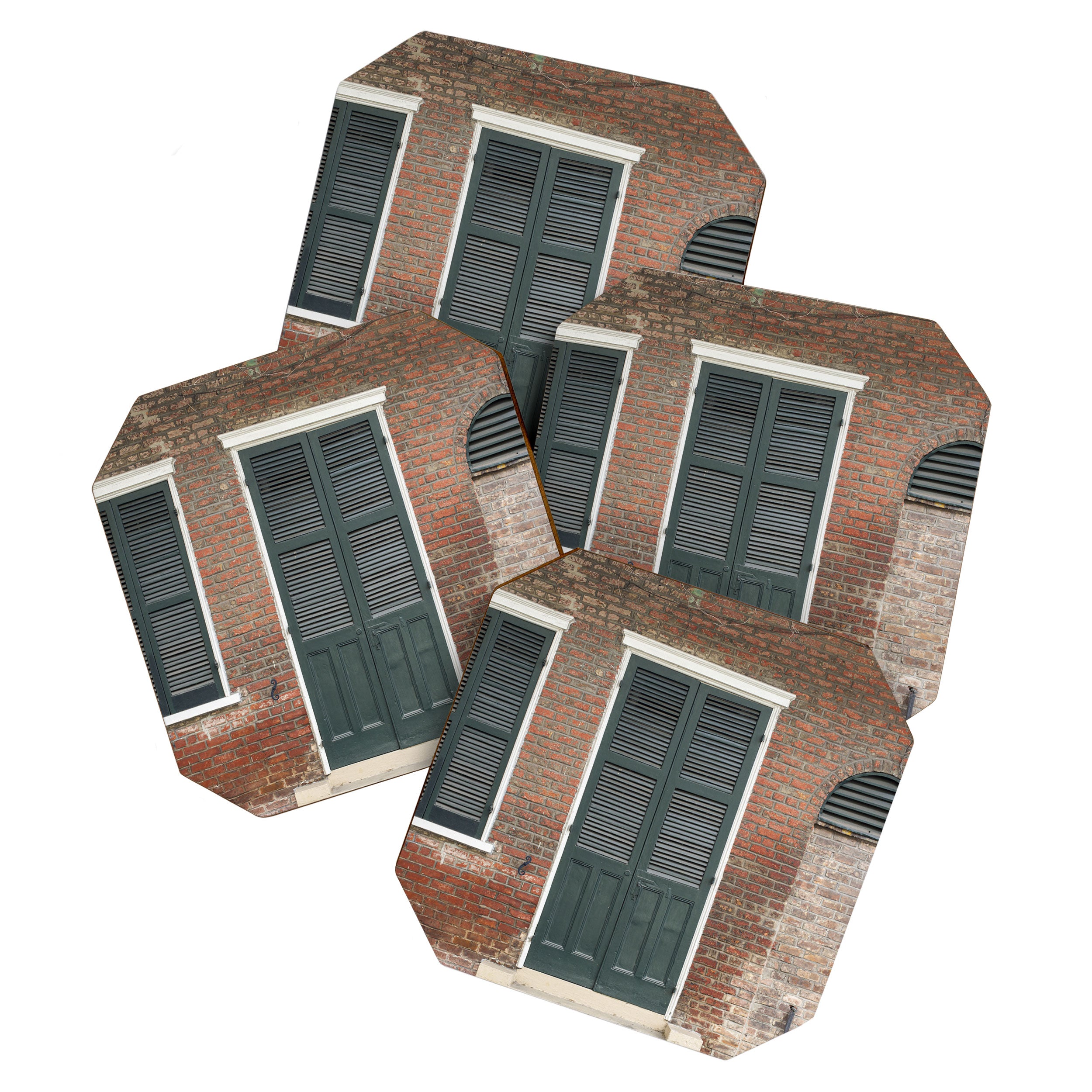 Old New Orleans II x New Orleans French Quarter Architecture Photography Coaster Gallery Image 1