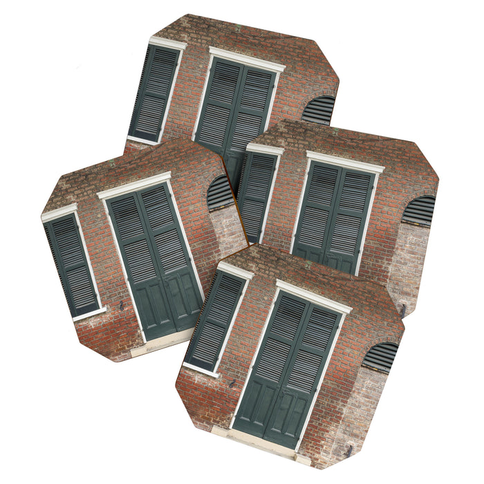 Old New Orleans II x New Orleans French Quarter Architecture Photography Coaster Gallery Image 1