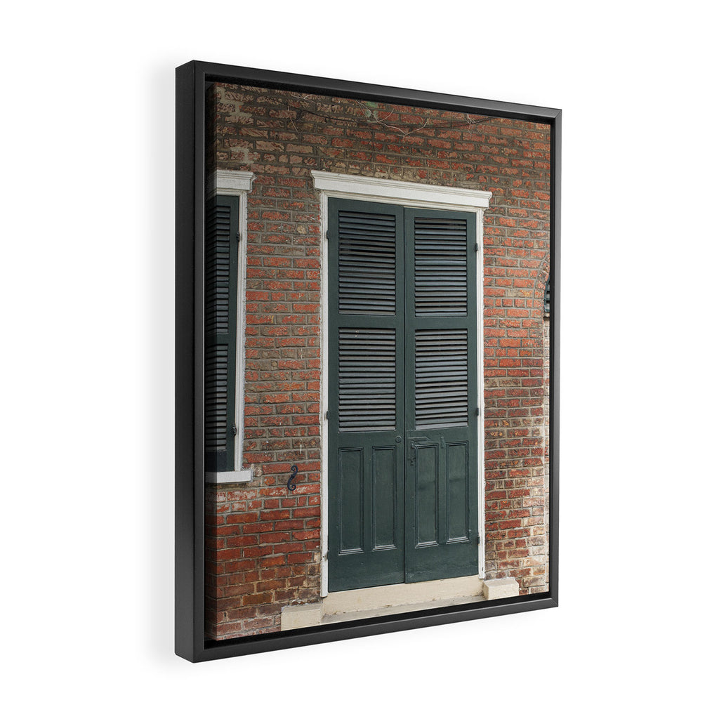 Old New Orleans II x New Orleans French Quarter Architecture Photography Framed Canvas Print Gallery Image 2