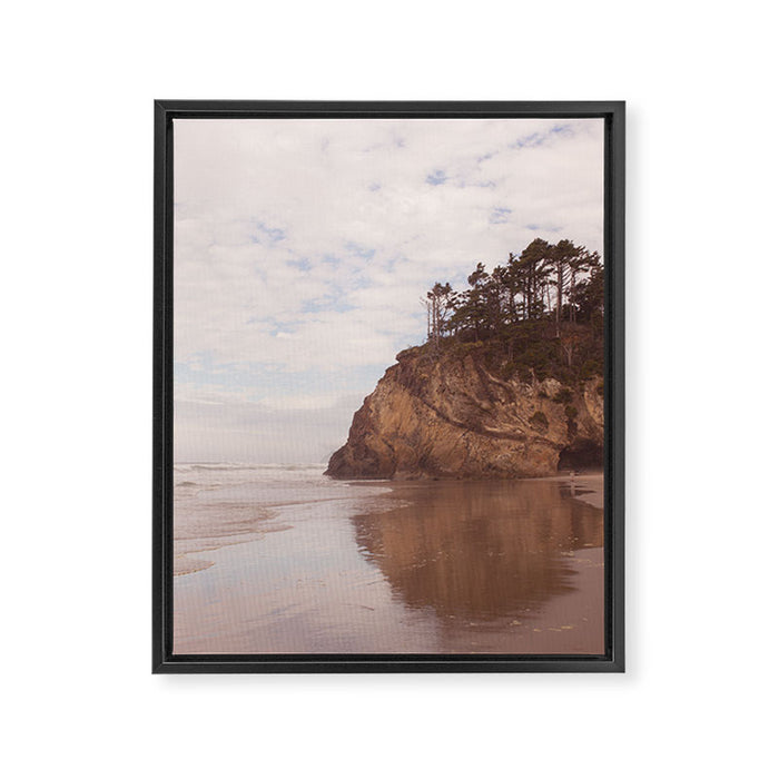 Oregon Coast - Hug point Framed Canvas Print Gallery Image 1