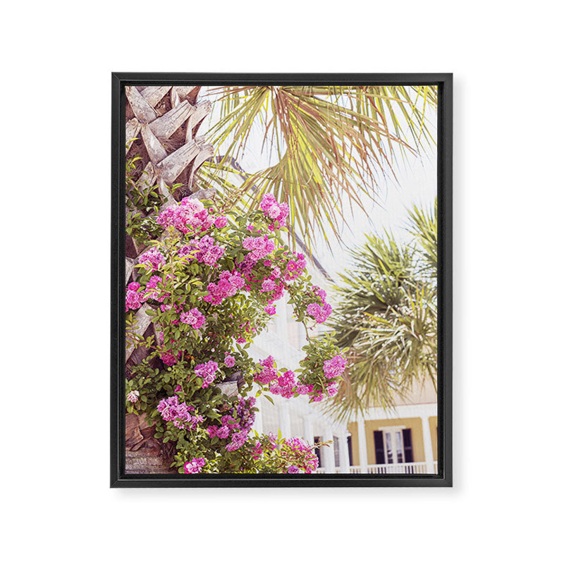 Palmettos and Roses x Charleston South Carolina Photography Framed Canvas Print Gallery Image 6