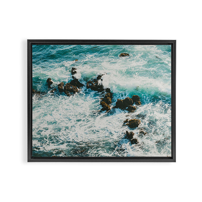 Palos Verdes Surf Framed Canvas Print Gallery Image 1