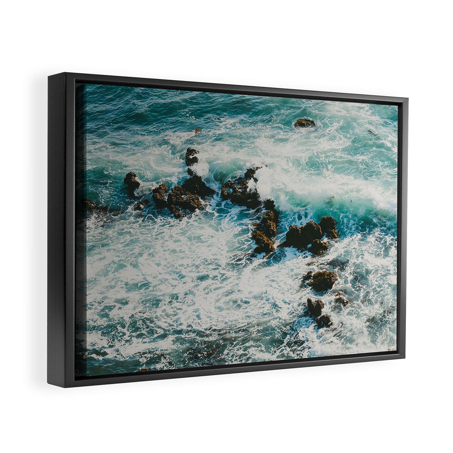 Palos Verdes Surf Framed Canvas Print Gallery Image 2