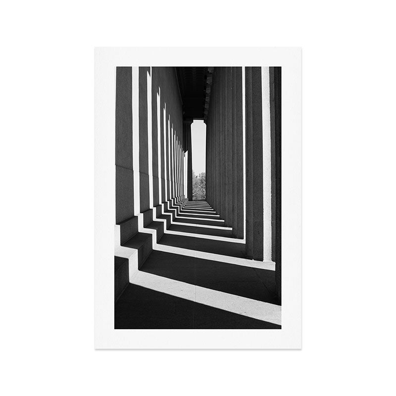 Parthenon Shadows Nashville Tennessee Art Print Gallery Image 1