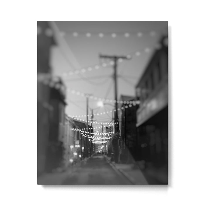 Party Lights in the City x Baltimore Maryland Metal Print Gallery Image 1