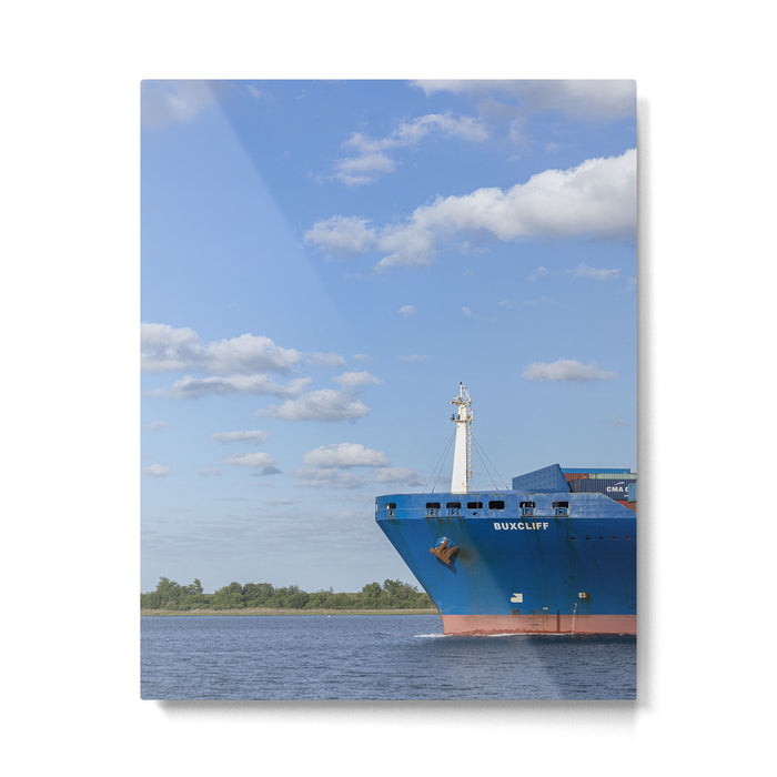Port of Charleston Cooper River Photography Metal Print Gallery Image 1