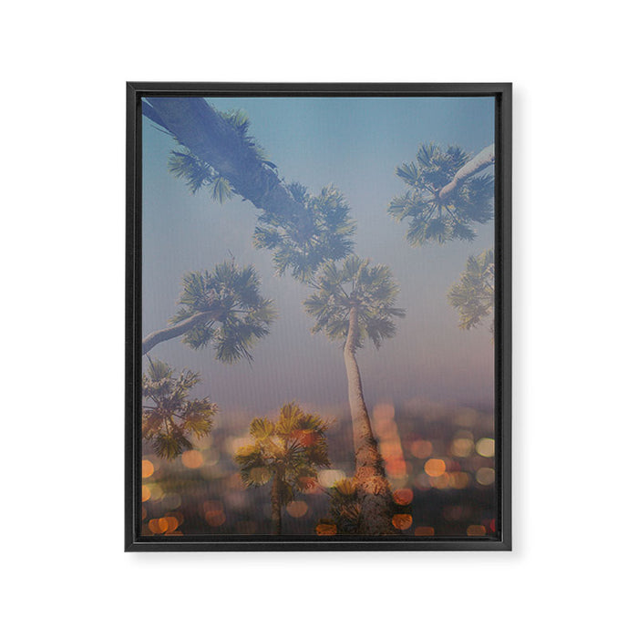 Postcard from L.A. Framed Canvas Print Gallery Image 1