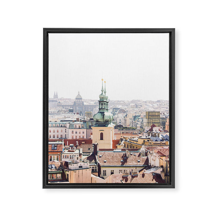 Prague Skyline Framed Canvas Print Gallery Image 1