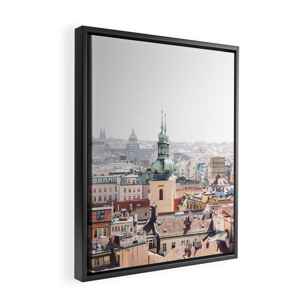 Prague Skyline Framed Canvas Print Gallery Image 2