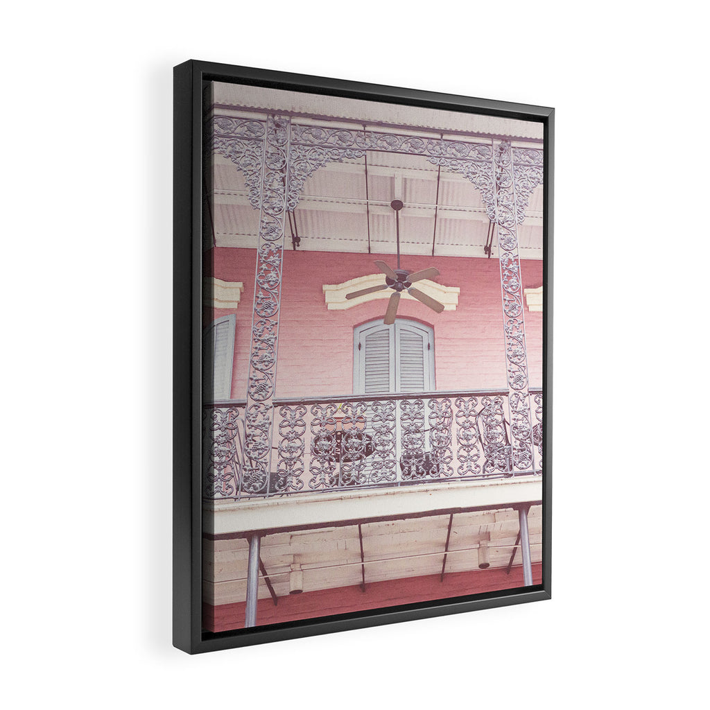 Pretty in Pink x New Orleans French Quarter Photography Framed Canvas Print Gallery Image 2