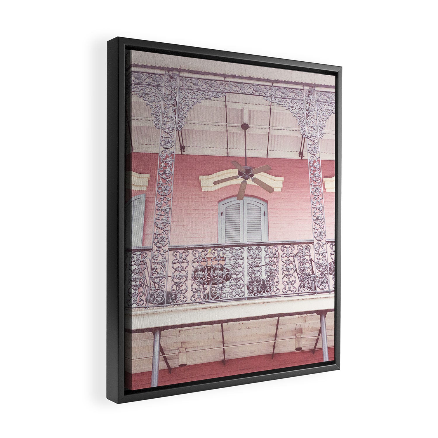 Pretty in Pink x New Orleans French Quarter Photography Framed Canvas Print Gallery Image 2