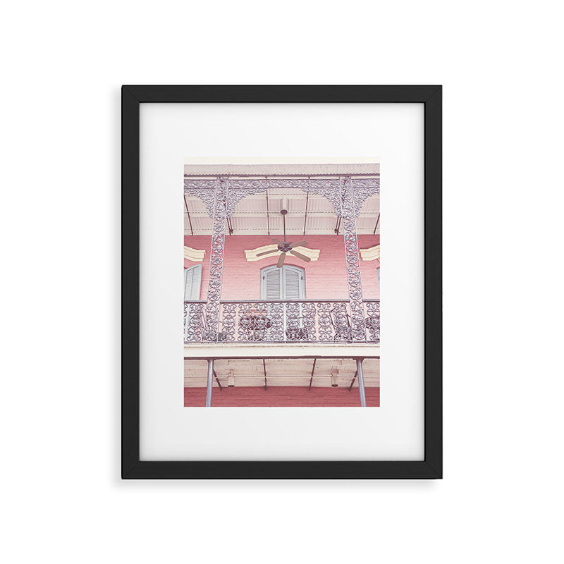 Pretty in Pink x New Orleans French Quarter Photography Framed Art Print Gallery Image 5