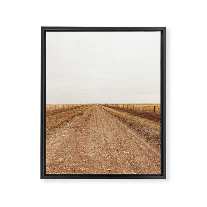 Road to Two Dot x Montana Landscape Photography Framed Canvas Print Gallery Image 1