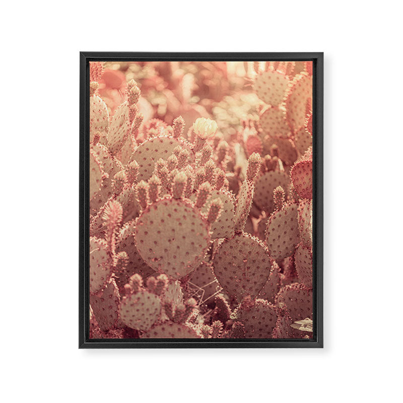 Rose Gold Cactus Framed Canvas Print Gallery Image 6