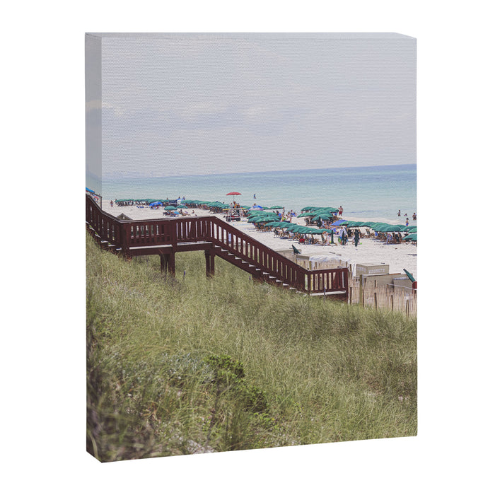 Rosemary Beach Florida Beach Umbrellas x 30A Photography Canvas Print Gallery Image 1