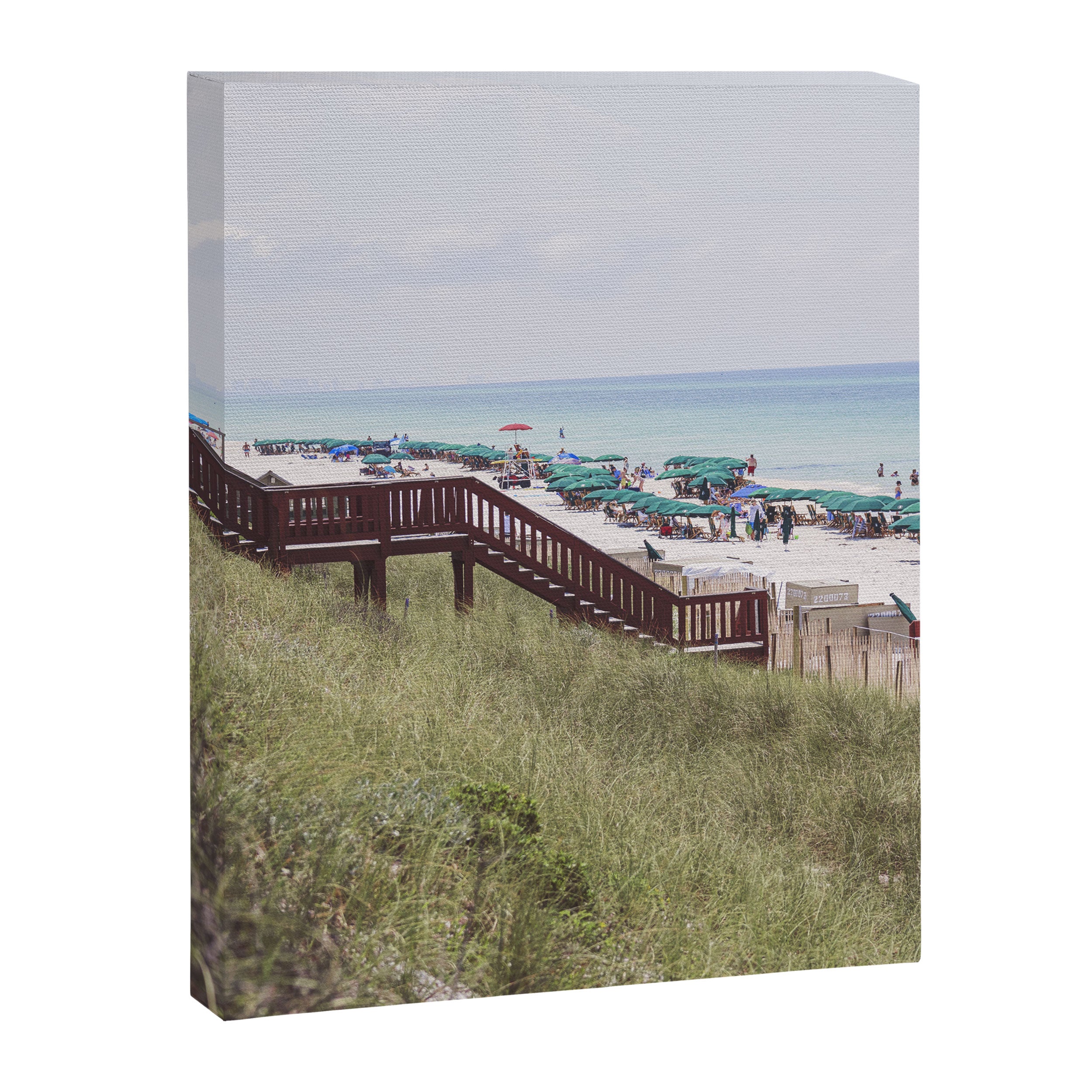 Rosemary Beach Florida Beach Umbrellas x 30A Photography Canvas Print Gallery Image 6