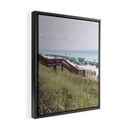 Rosemary Beach Florida Beach Umbrellas x 30A Photography Framed Canvas Print Gallery Image 2