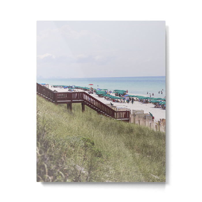 Rosemary Beach Florida Beach Umbrellas x 30A Photography Metal Print Gallery Image 1