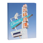 Route 66 Retro Motel Sign x Midcentury Modern Decor x Tulsa Oklahoma Photography Canvas Print Gallery Image 6