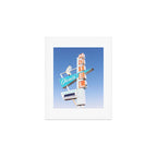 Route 66 Retro Motel Sign x Midcentury Modern Decor x Tulsa Oklahoma Photography Art Print Gallery Image 1
