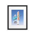 Route 66 Retro Motel Sign x Midcentury Modern Decor x Tulsa Oklahoma Photography Framed Art Print Gallery Image 5