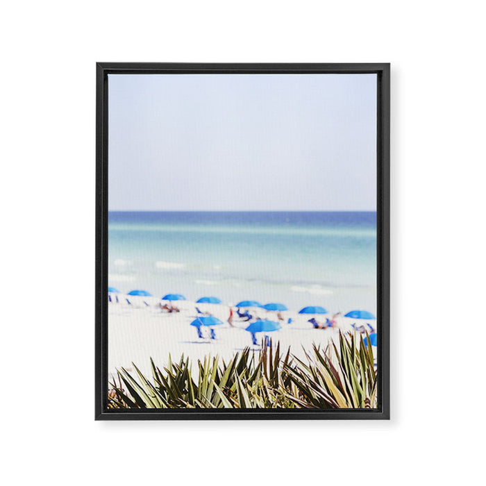 Seaside Florida Photography Framed Canvas Print Gallery Image 1