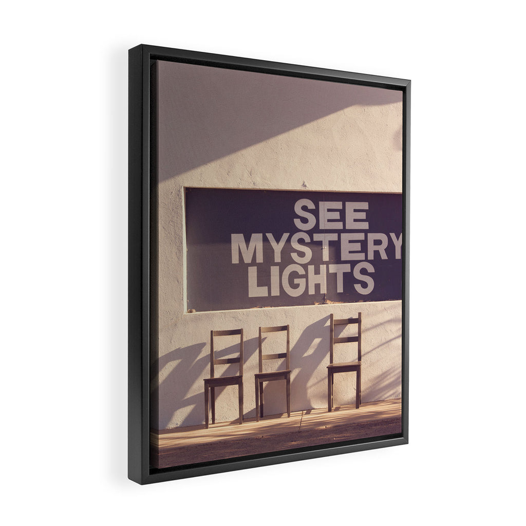 See Mystery Lights - Marfa, Texas Framed Canvas Print Gallery Image 2