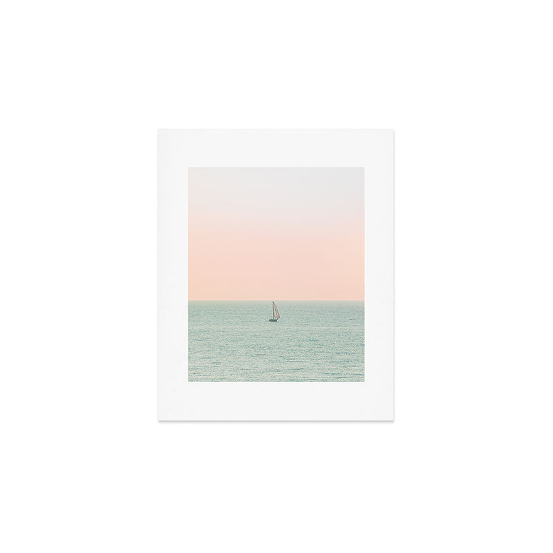 Sky Blush x Ocean Art Art Print Gallery Image 1