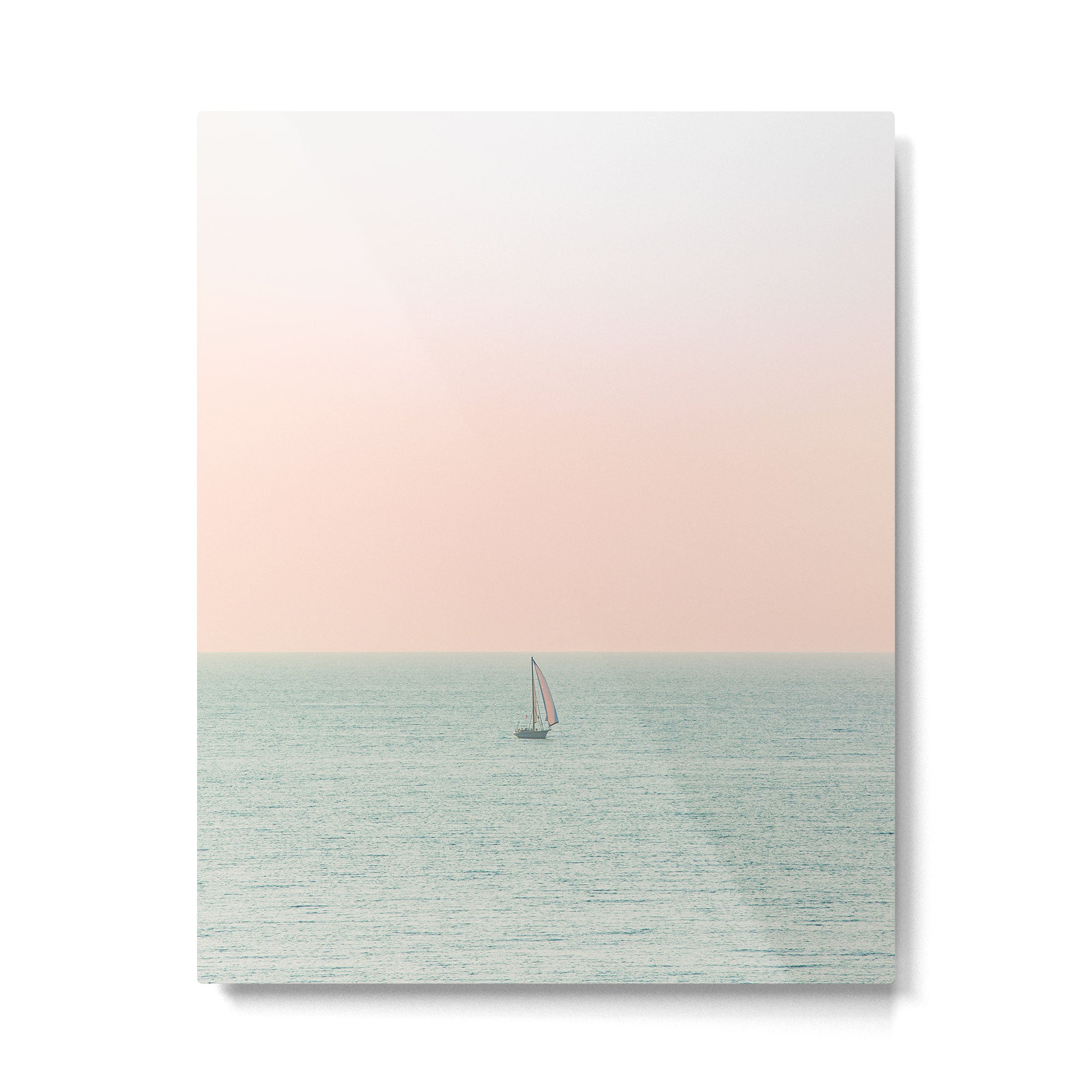 Sky Blush x Ocean Art Metal Print Gallery Image 4