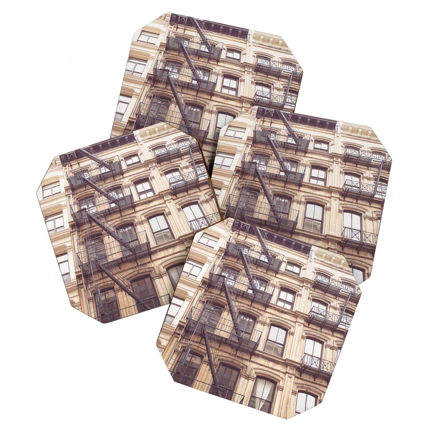 SoHo New York City Architecture Photography Coaster Gallery Image 1