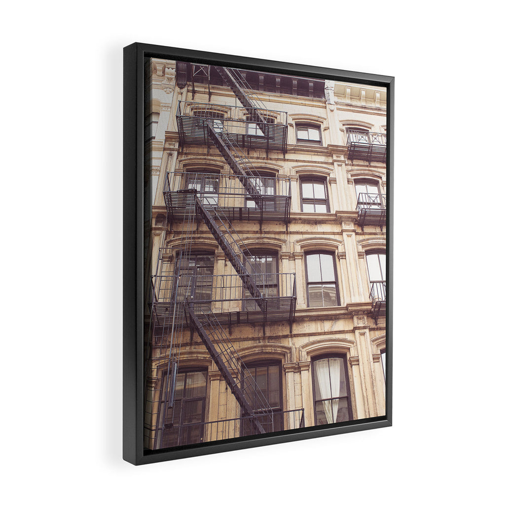 SoHo New York City Architecture Photography Framed Canvas Print Gallery Image 2