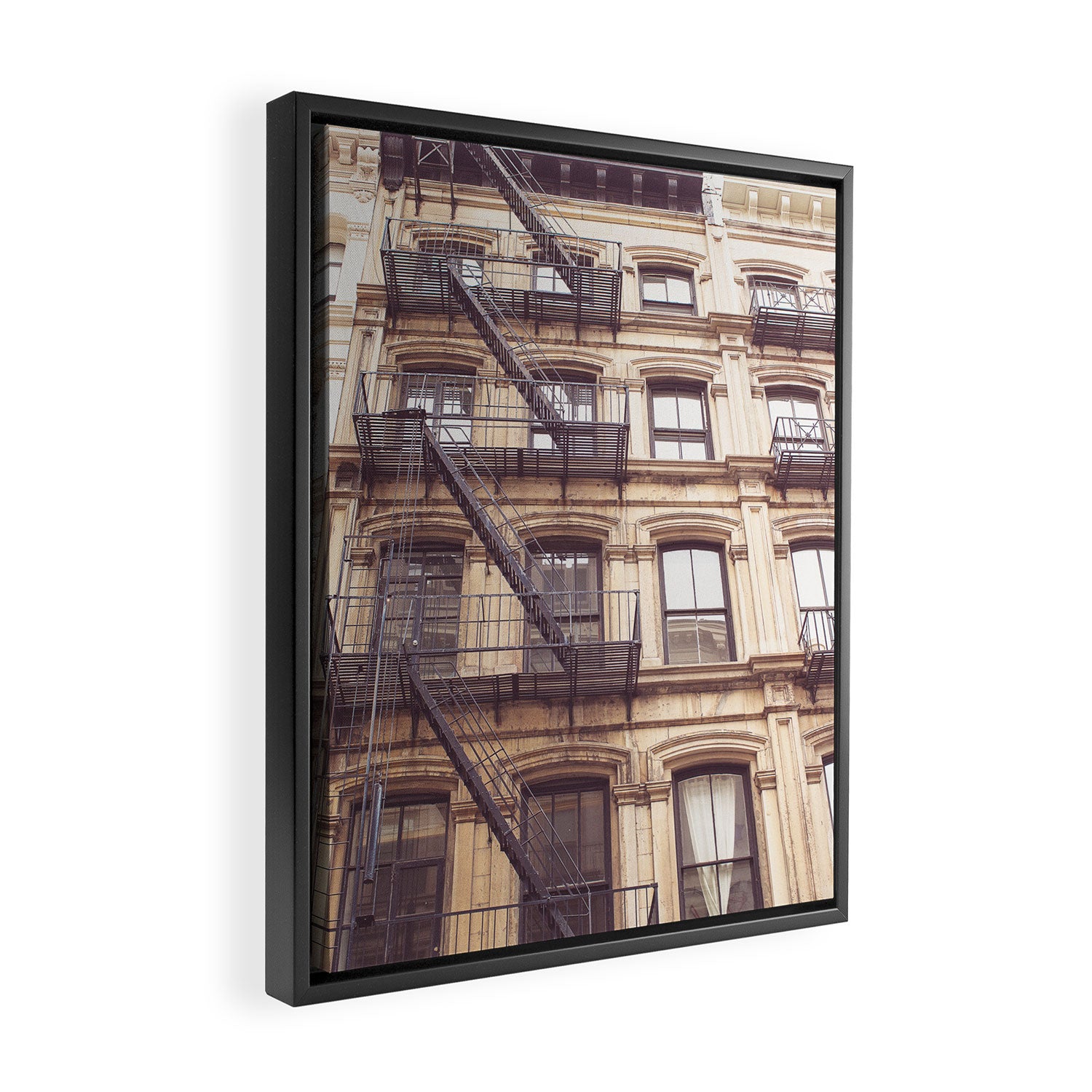 SoHo New York City Architecture Photography Framed Canvas Print Gallery Image 2