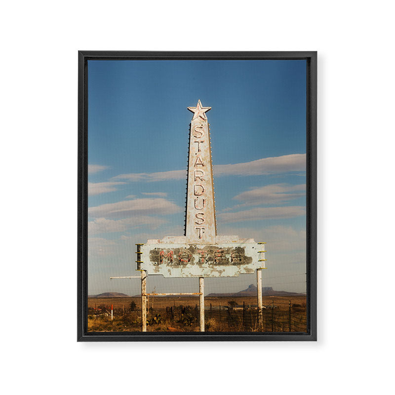 Stardust Motel - Marfa, Texas Framed Canvas Print Gallery Image 6