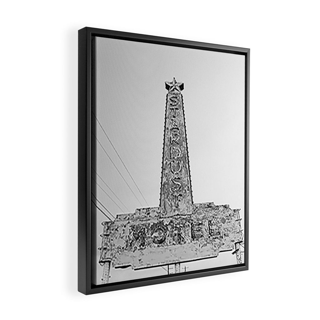 Stardust Motel Marfa Texas Framed Canvas Print Gallery Image 2