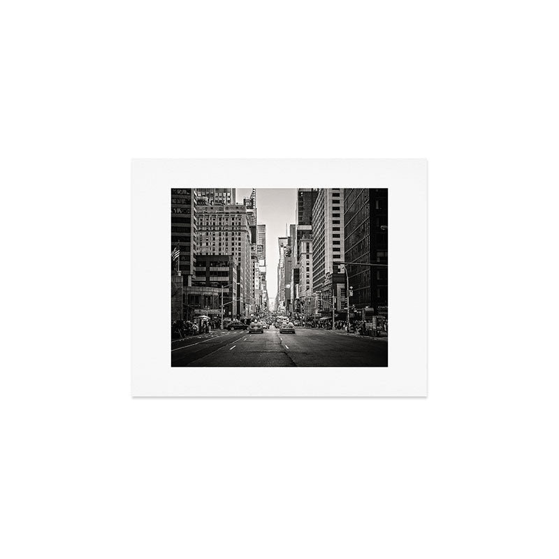 Sunset on 7th (Black and White Version) Art Print Gallery Image 1