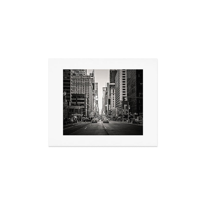 Sunset on 7th (Black and White Version) Art Print Gallery Image 1