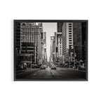 Sunset on 7th (Black and White Version) Framed Canvas Print Gallery Image 14
