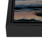 Sunset Surfers - Oregon Coast Framed Canvas Print Gallery Image 3