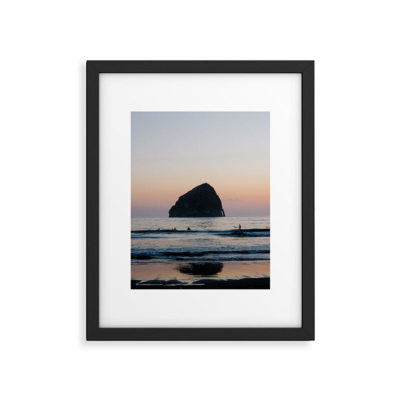 Sunset Surfers - Oregon Coast Framed Art Print Gallery Image 5