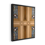 Teal x Gold X Washington DC architecture Framed Canvas Print Gallery Image 2