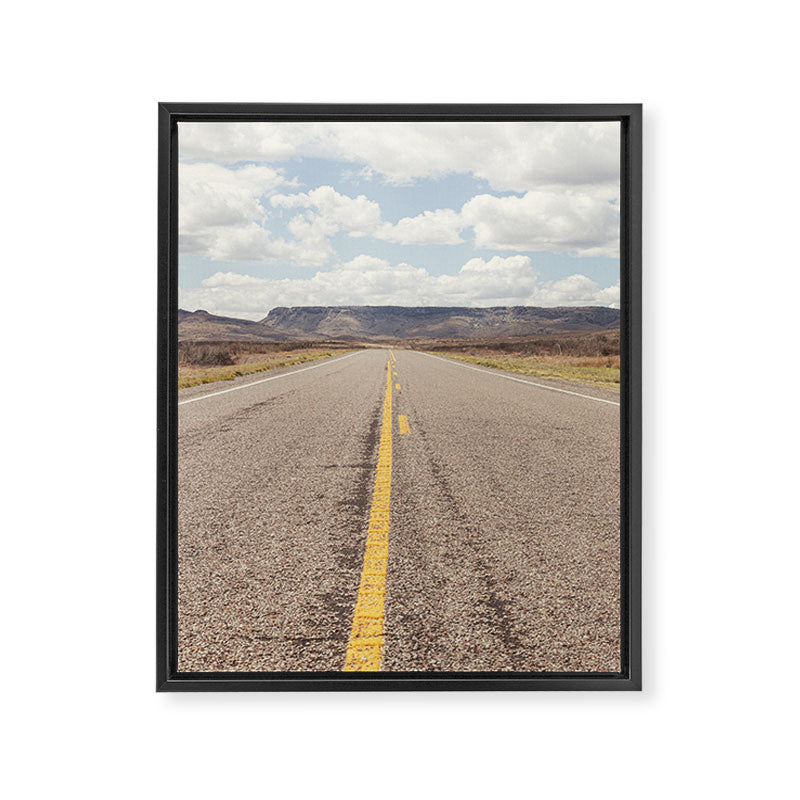 Texas Highways x West Texas Davis Mountains Photography Framed Canvas Print Gallery Image 6