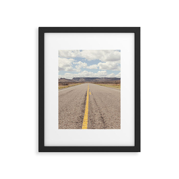 Texas Highways x West Texas Davis Mountains Photography Framed Art Print Gallery Image 1