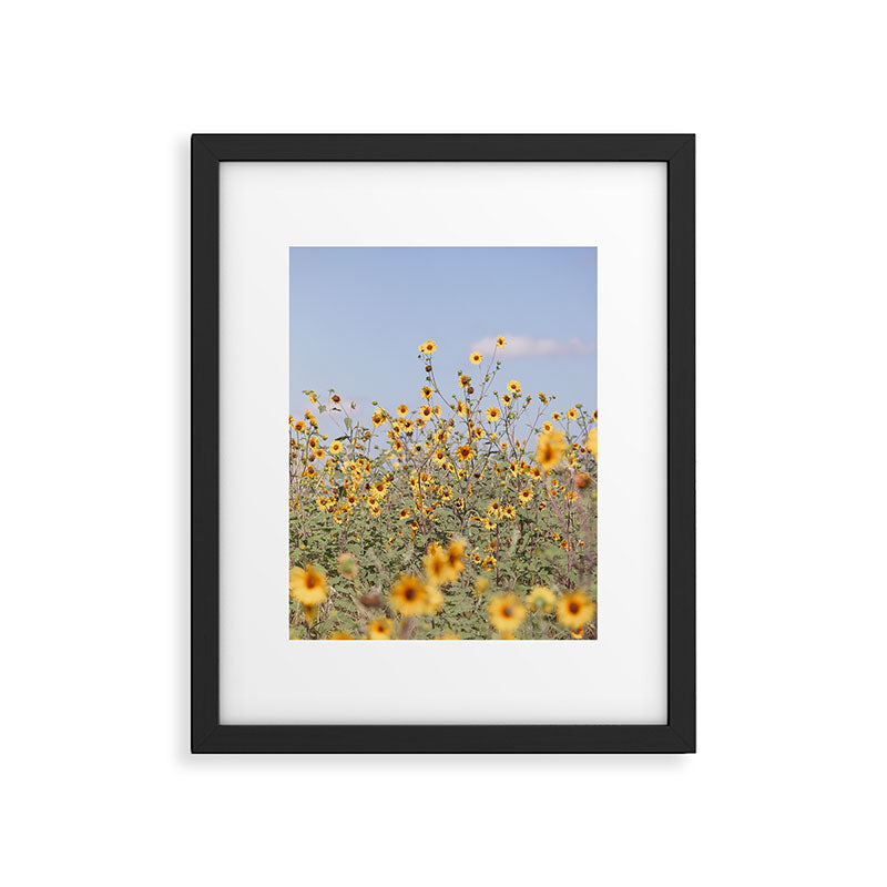 Texas Sunflower Field Framed Art Print Gallery Image 4