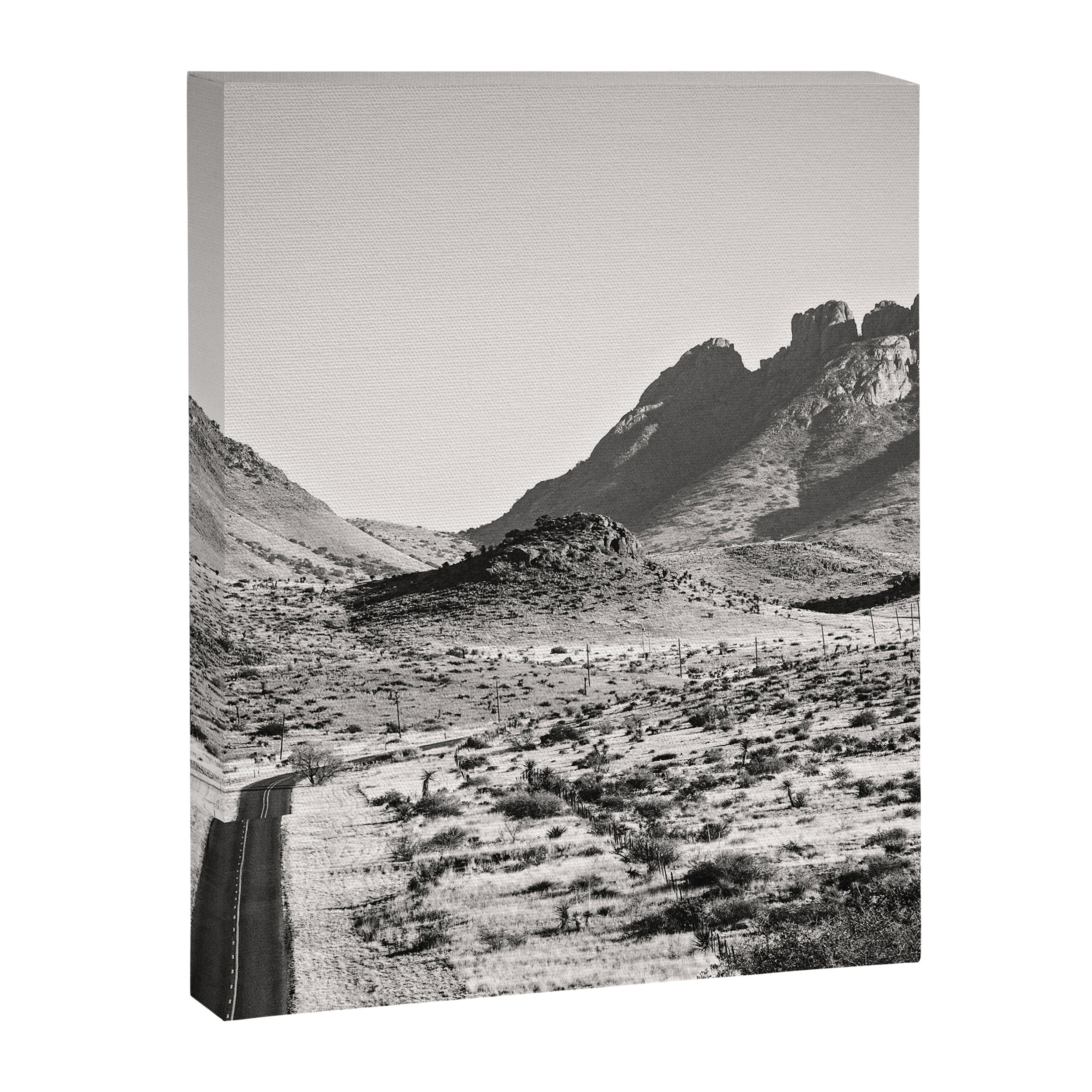 The Lost Highway III Black & White Canvas Print Gallery Image 6