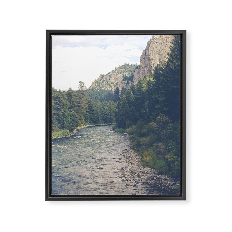 The Montana Collection - A River Runs Through It - Gallatin Canyon Framed Canvas Print Gallery Image 6