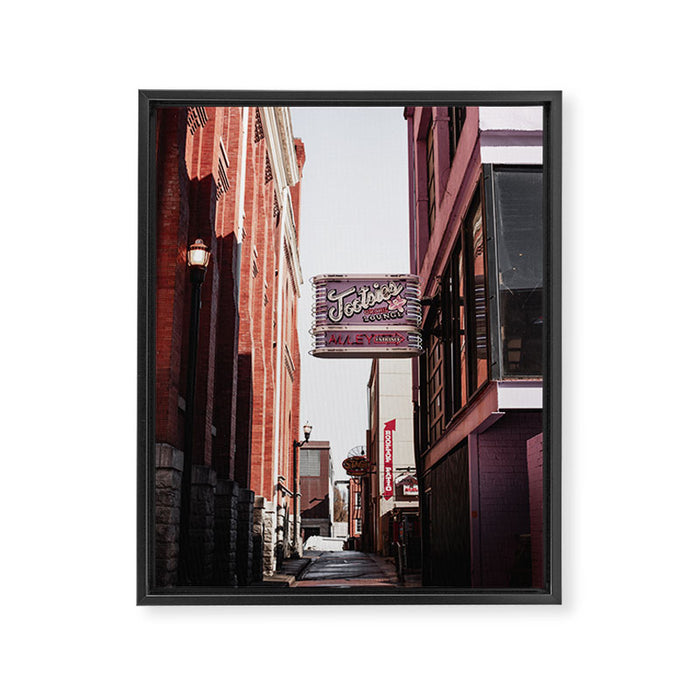 Tootsie's Orchid Lounge III Framed Canvas Print Gallery Image 1